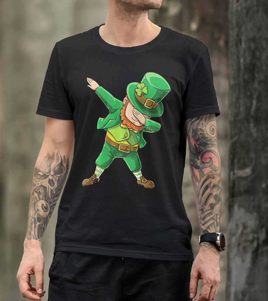 Dabbing Leprechaun St. Patrick's Day Celebration T-Shirt