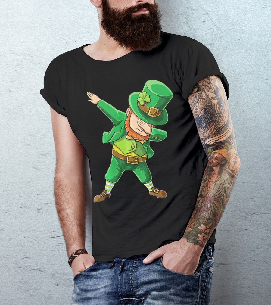 Dabbing Leprechaun St. Patrick's Day Celebration T-Shirt