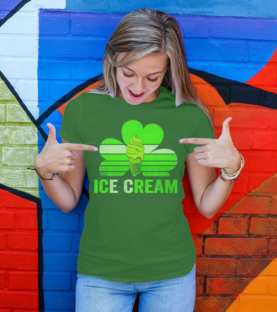 St. Patrick's Shamrock Ice Cream Sweet Treat T-Shirt