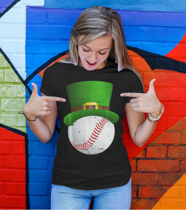 St Patricks Day Leprechaun Hat Baseball Fun T-Shirt