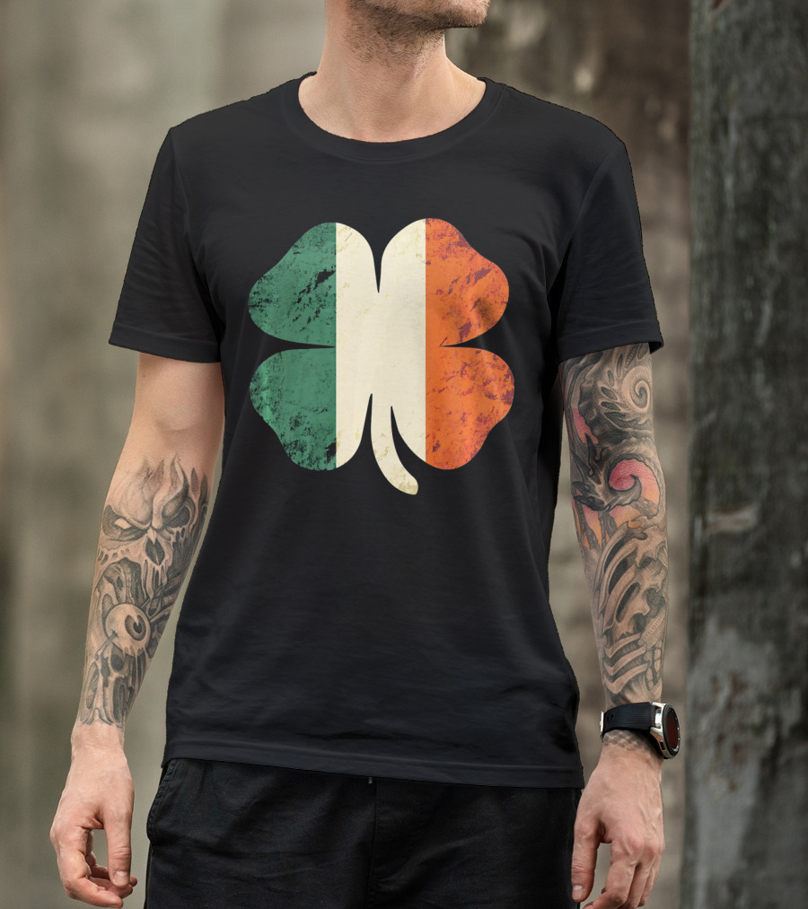 Irish Shamrock Ireland Flag St Patrick's Day T-Shirt