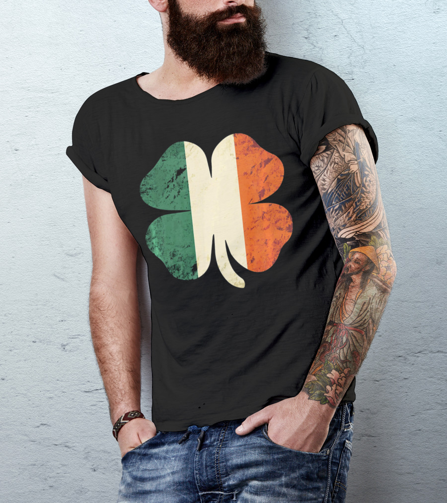 Irish Shamrock Ireland Flag St Patrick's Day T-Shirt