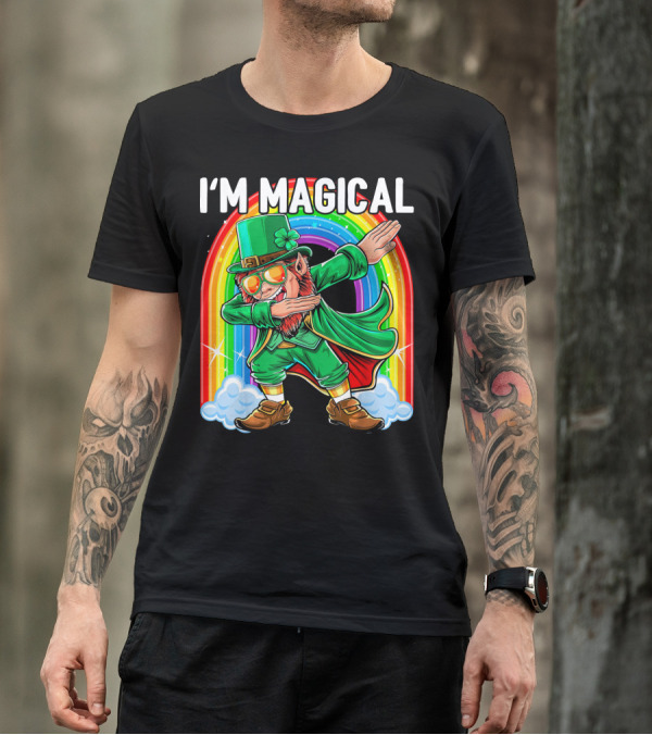 I'm Magical Dabbing Leprechaun Rainbow St. Patrick's Day T-Shirt