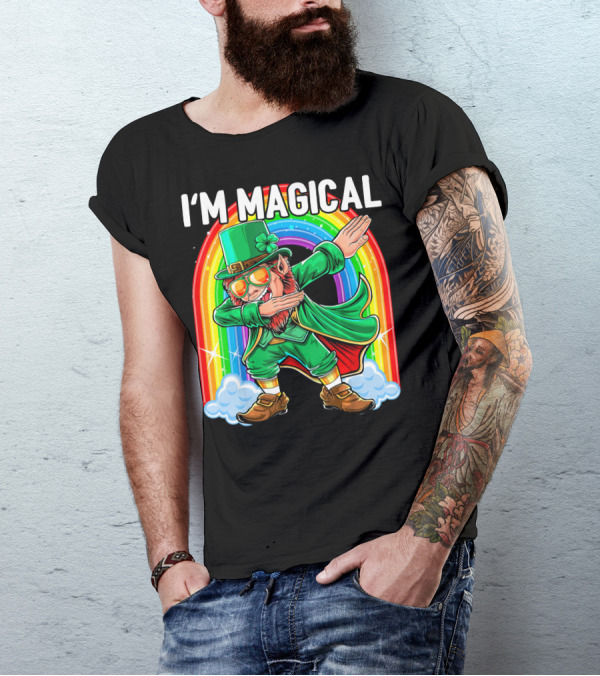 I'm Magical Dabbing Leprechaun Rainbow St. Patrick's Day T-Shirt