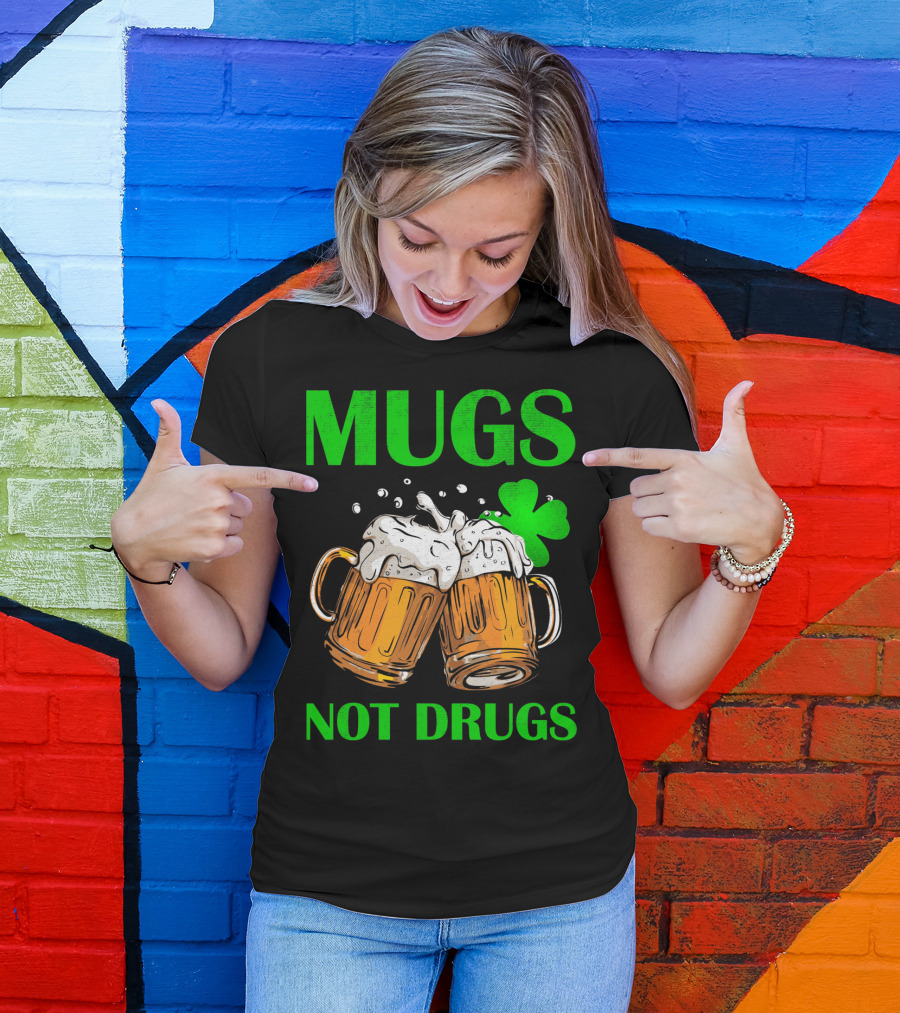 Mugs Not Drugs Saint Pat Vintage T-Shirt