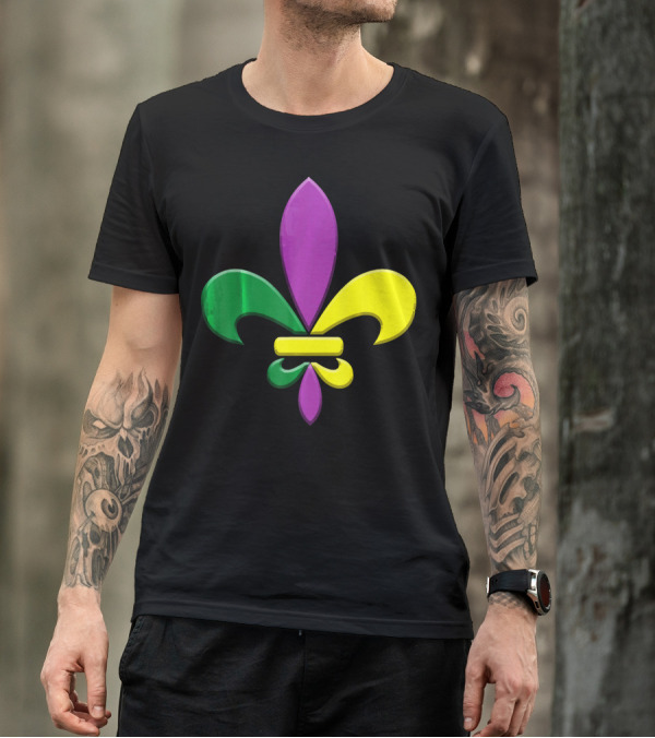 Fleur-de-Lis Mardi Gras New Orleans Party Classic Colors T-Shirt