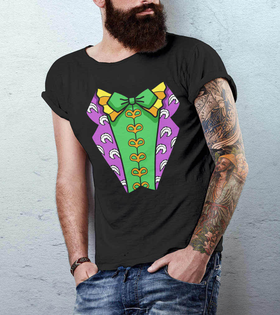 Mardi Gras Tuxedo Funny Party Celebration Costume T-Shirt