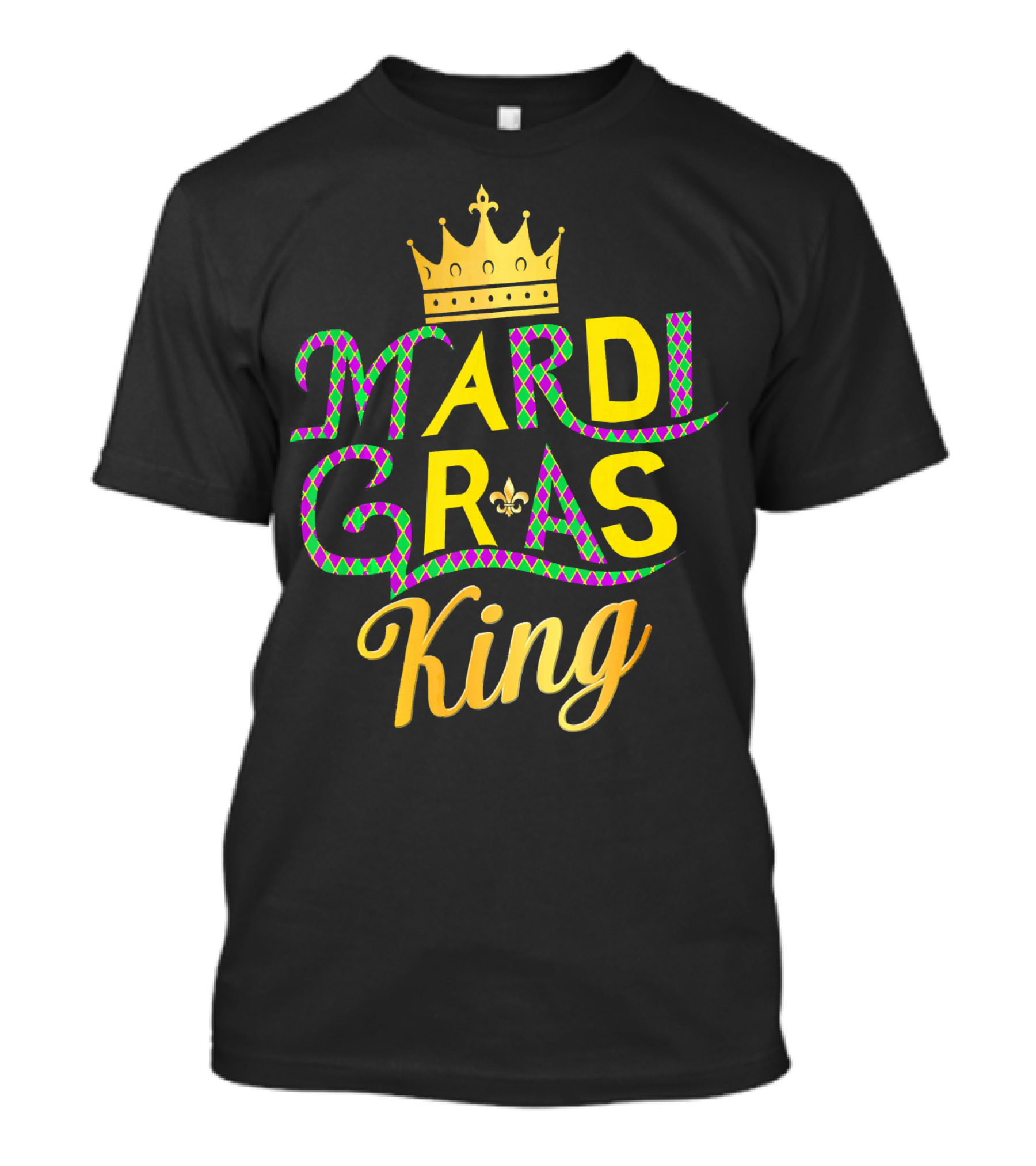 Mardi Gras King Crown Couples Group T-Shirt