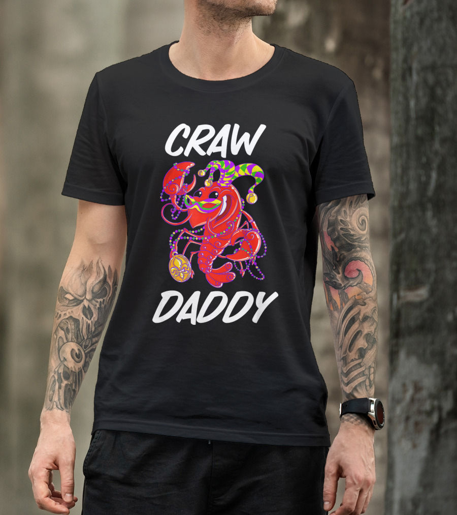 Crawdaddy Mardi Gras Celebration With Crawfish Jester T-Shirt