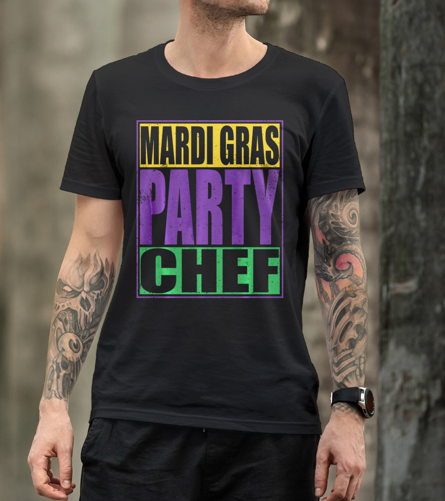 Mardi Gras Party Chef New Orleans T-Shirt