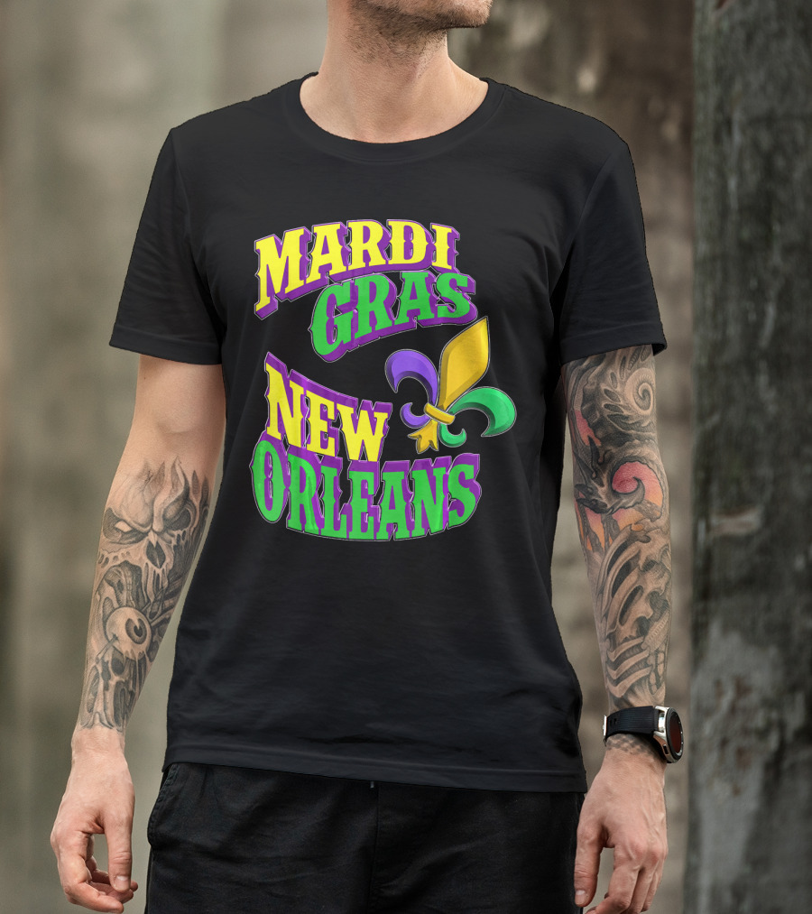 Mardi Gras New Orleans Fleur De Lis T-Shirt