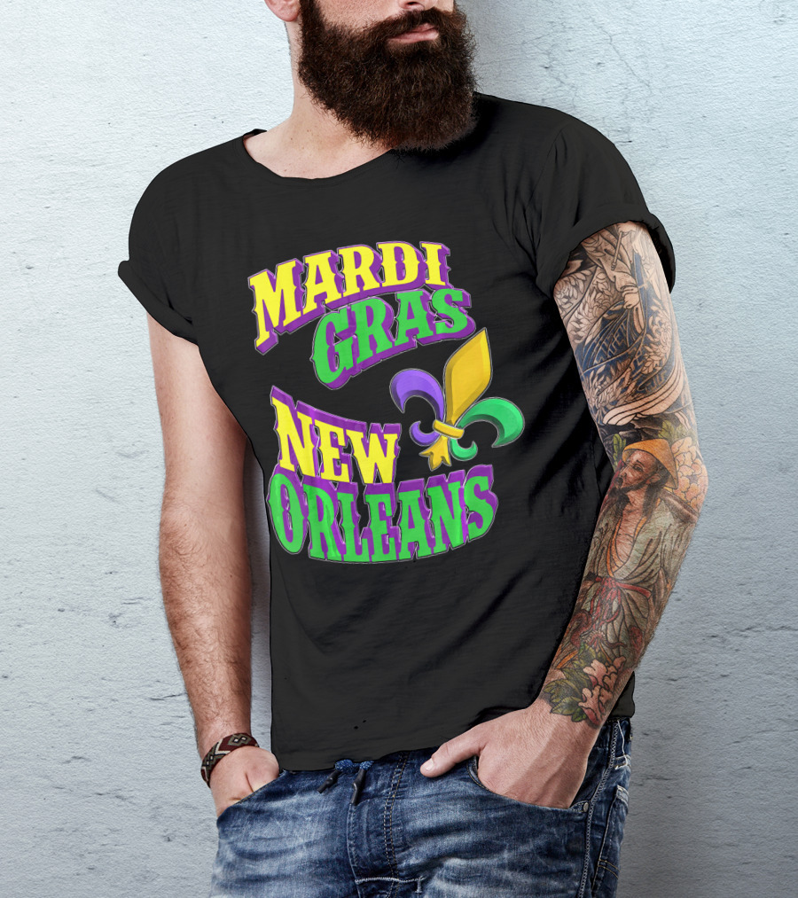 Mardi Gras New Orleans Fleur De Lis T-Shirt