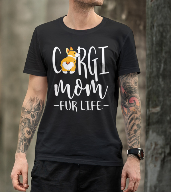 Corgi Mom Fur Life Iconic Corgi T-Shirt