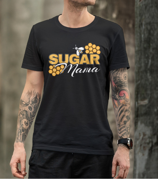 Sugar Mama Bee Hive Honeycomb T-Shirt