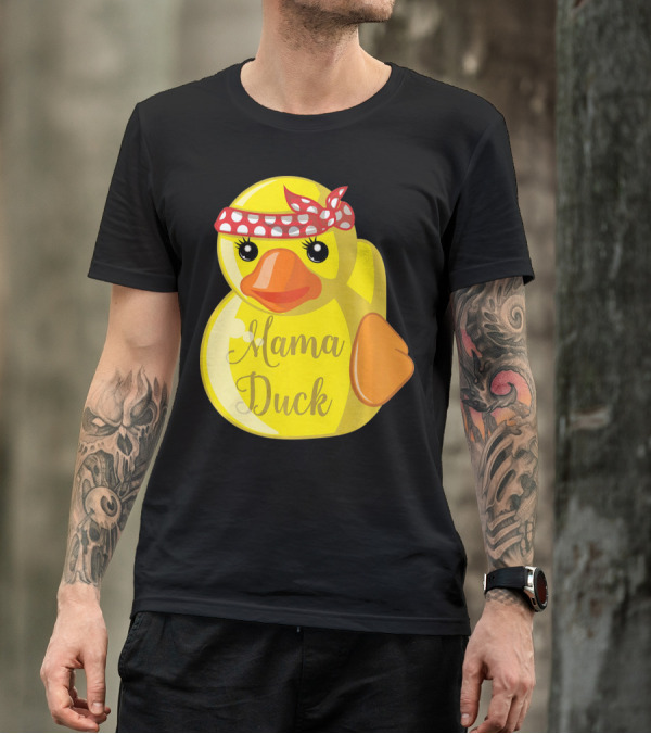Mama Duck Bandana Polka Dot Style Quack Squad T-Shirt