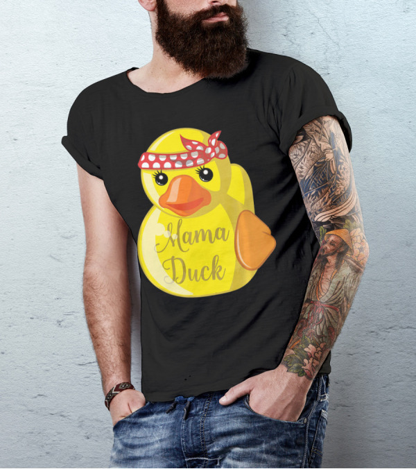 Mama Duck Bandana Polka Dot Style Quack Squad T-Shirt