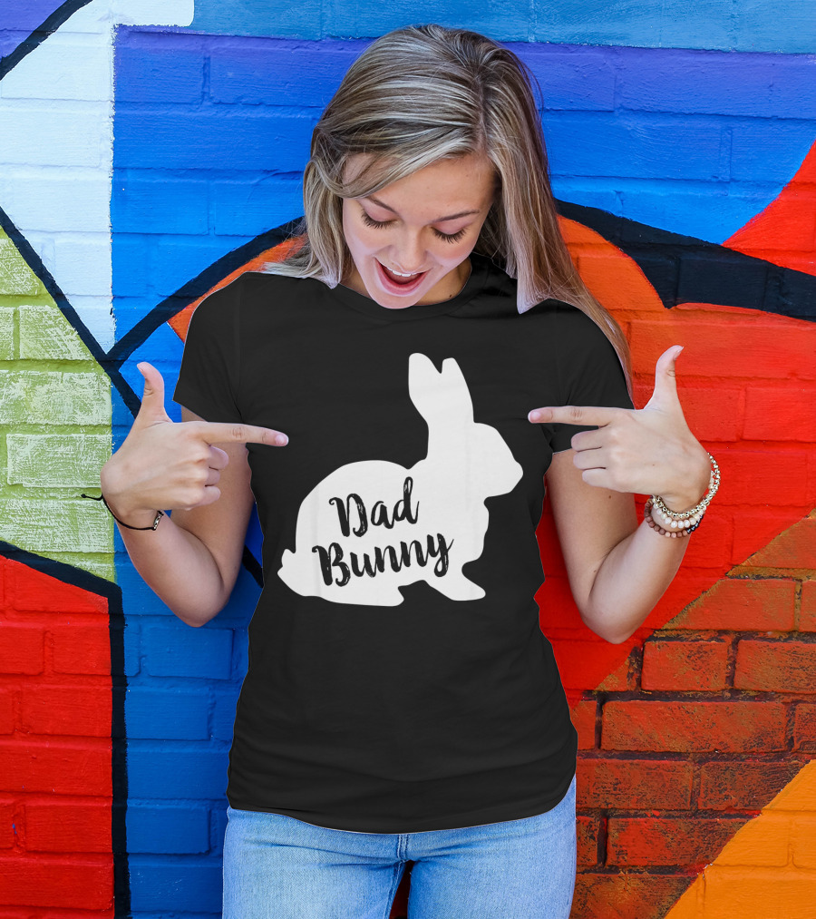 Dad Bunny Easter Family Rabbit T-Shirt