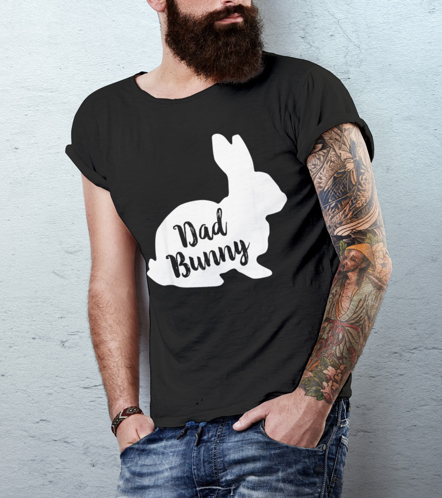 Dad Bunny Easter Family Rabbit T-Shirt