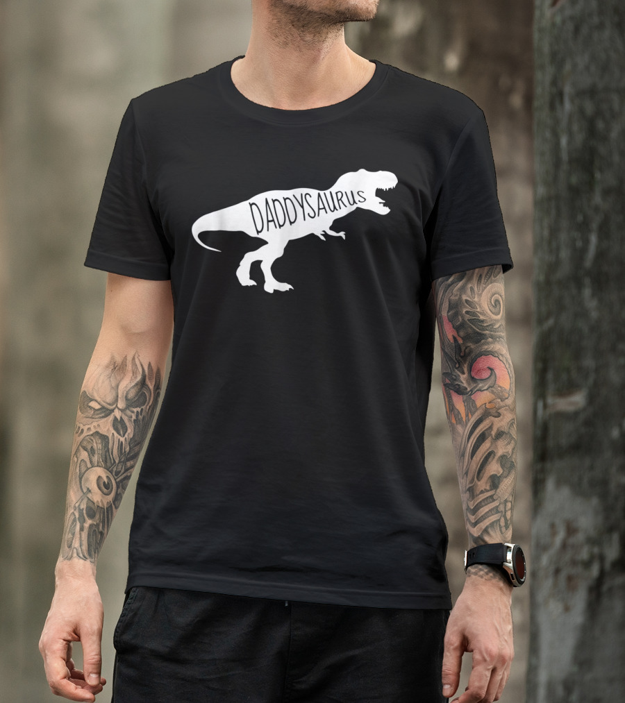 Daddysaurus Mens Baby Announcement T-Shirt