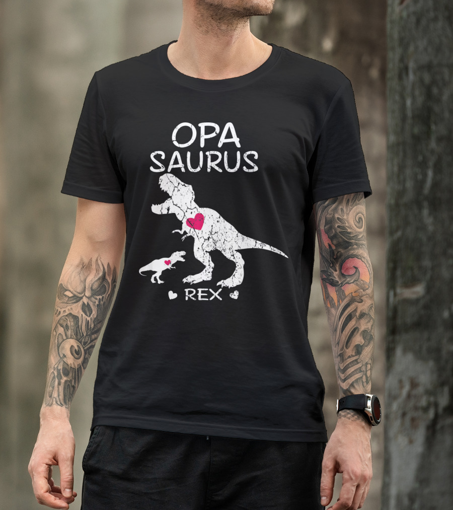 OPA SAURUS REX Dinosaur Hearts T-Shirt