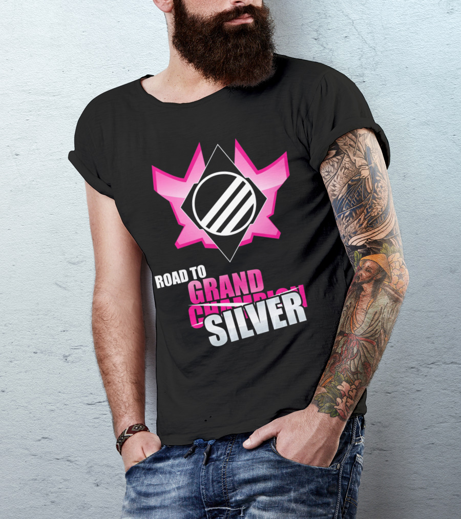 Road To Silver With Grand Champion Logo Rocket Ga T-Shirt