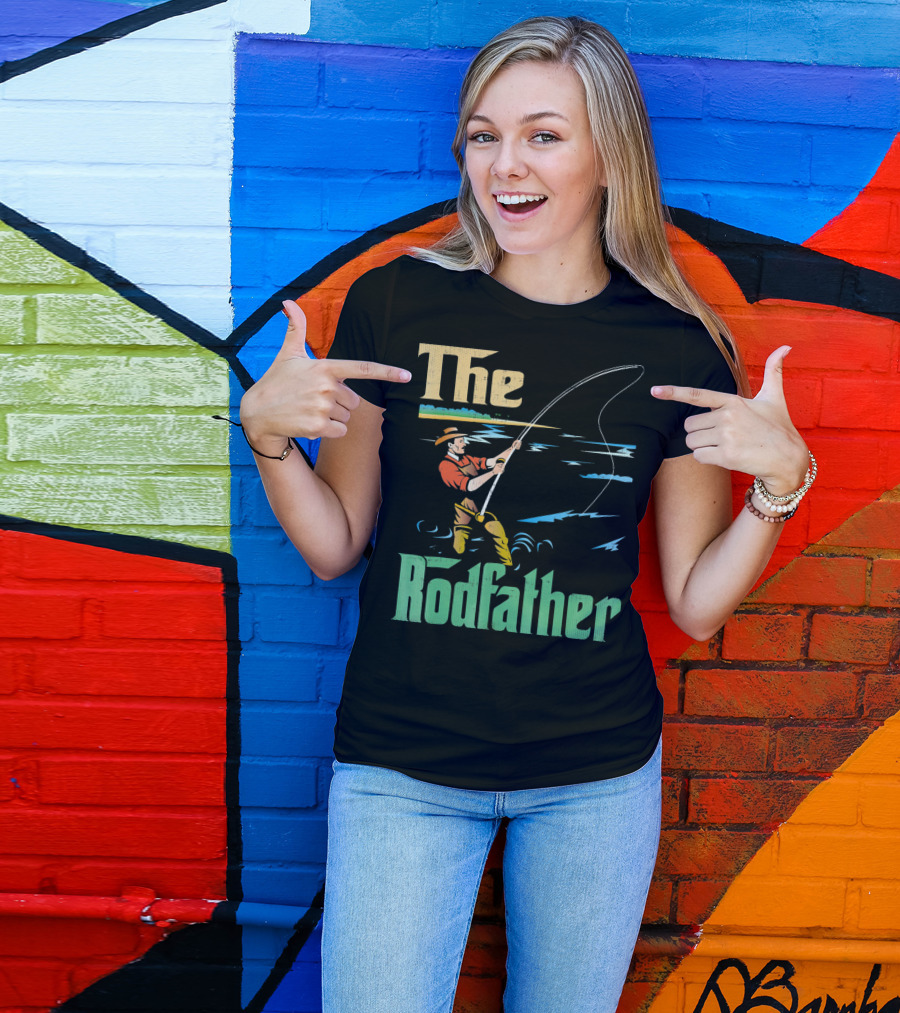 The Rodfather Fishing Fisherman T-Shirt