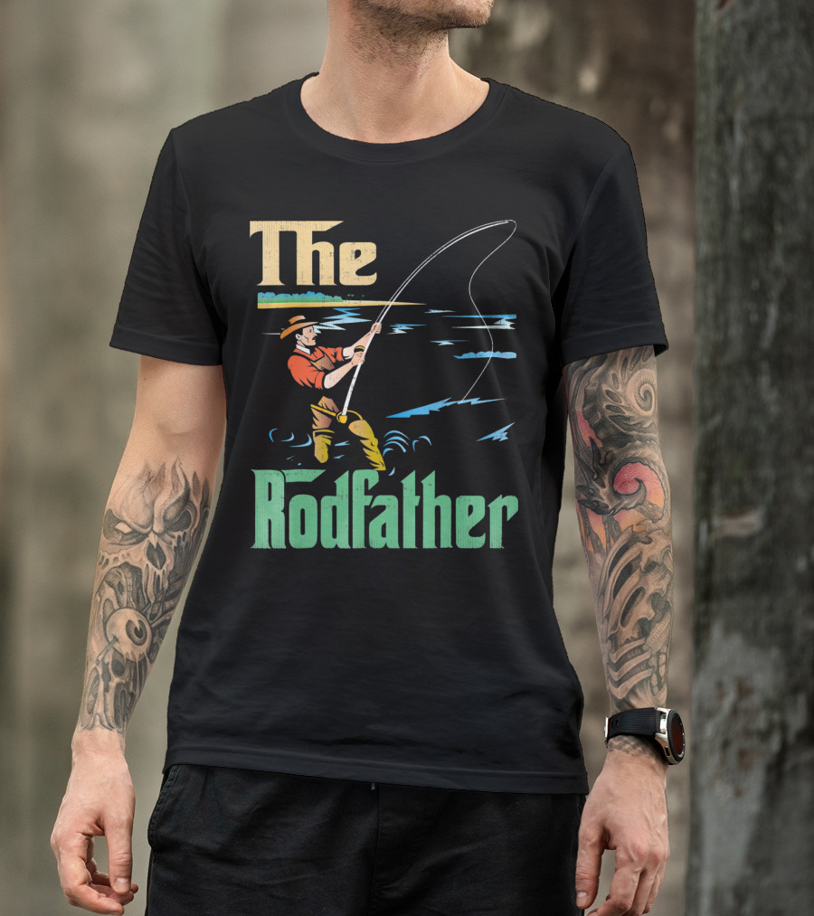The Rodfather Fishing Fisherman T-Shirt