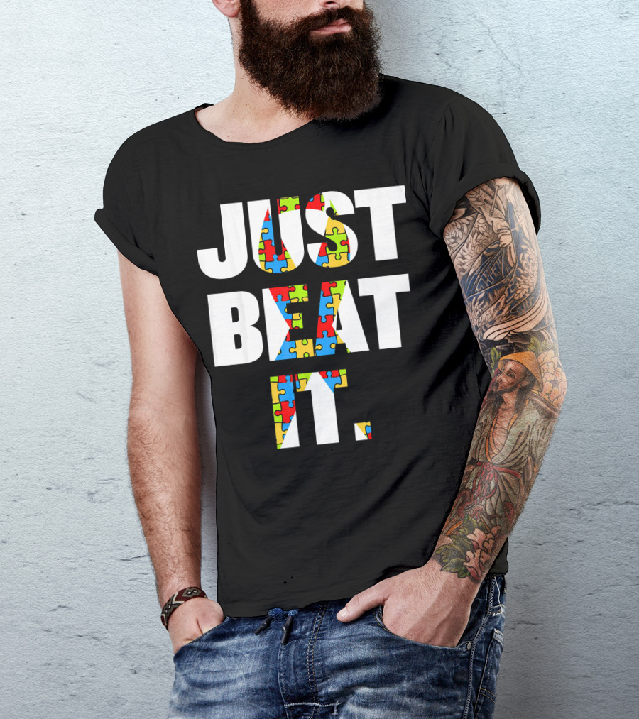 Just Beat It Autism Puzzle T-Shirt