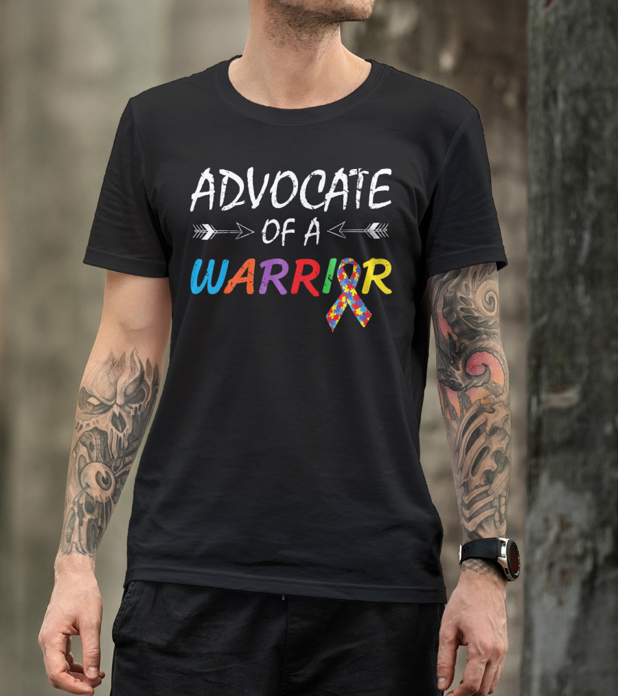 Advocate Of A Warrior Autism Awareness Puzzle T-Shirt