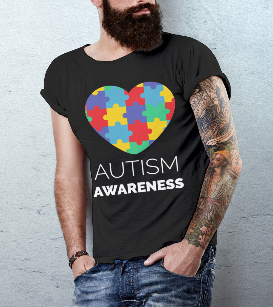 Autism Awareness Puzzle Heart T-Shirt