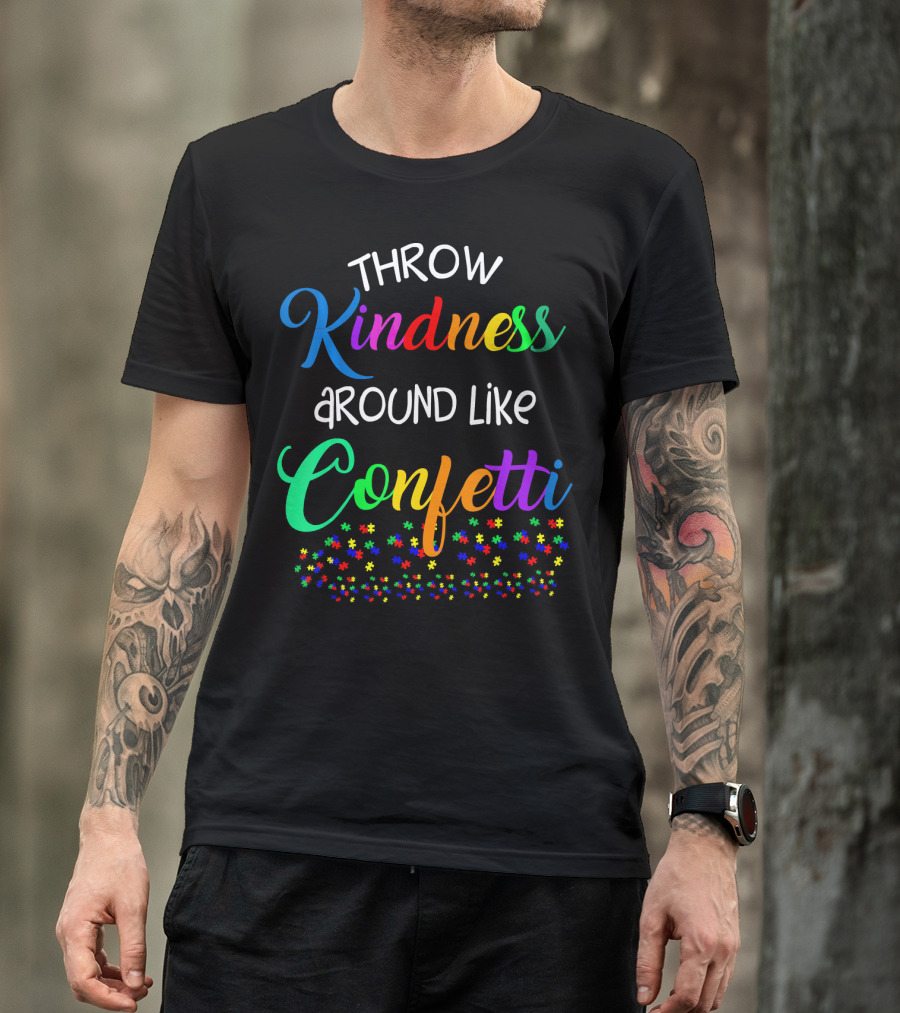 Throw Kindness Around Like Confetti Rainbow Stars T-Shirt