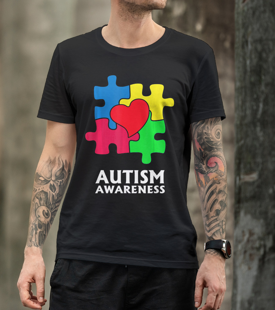 Autism Awareness Puzzle Heart Perfect Au T-Shirt