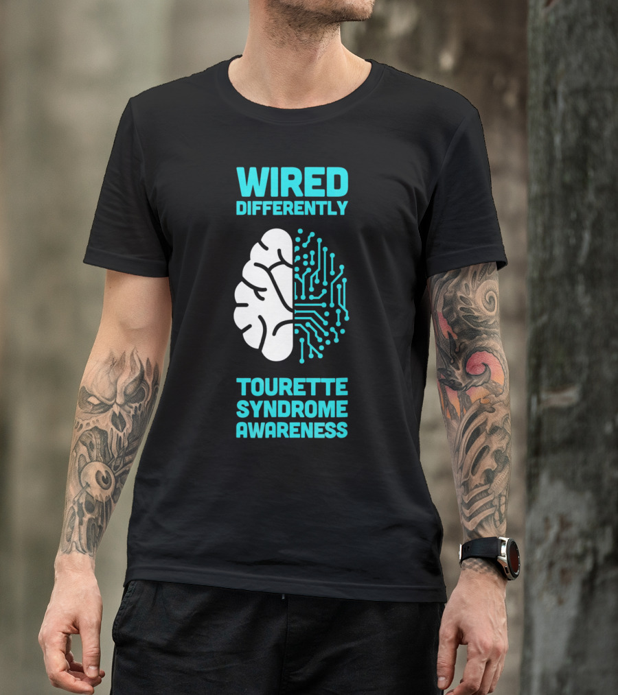 WIRED DIFFERENTLY Tourette Syndrome Awareness T-Shirt