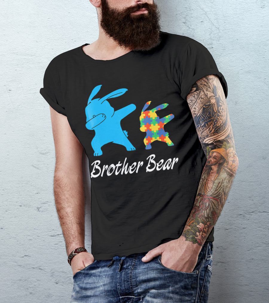 Brother Bear Cute Bunny Puzzle T-Shirt