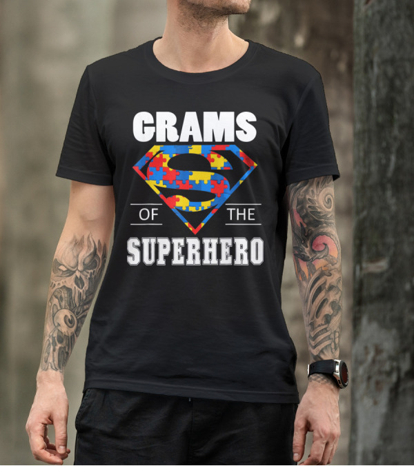 Super Grams Of The Superhero Autism Awareness Day T-Shirt