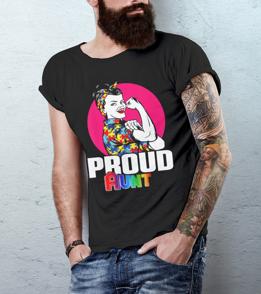 Autism Awareness Wear Unbreakable Proud Aunt T-Shirt
