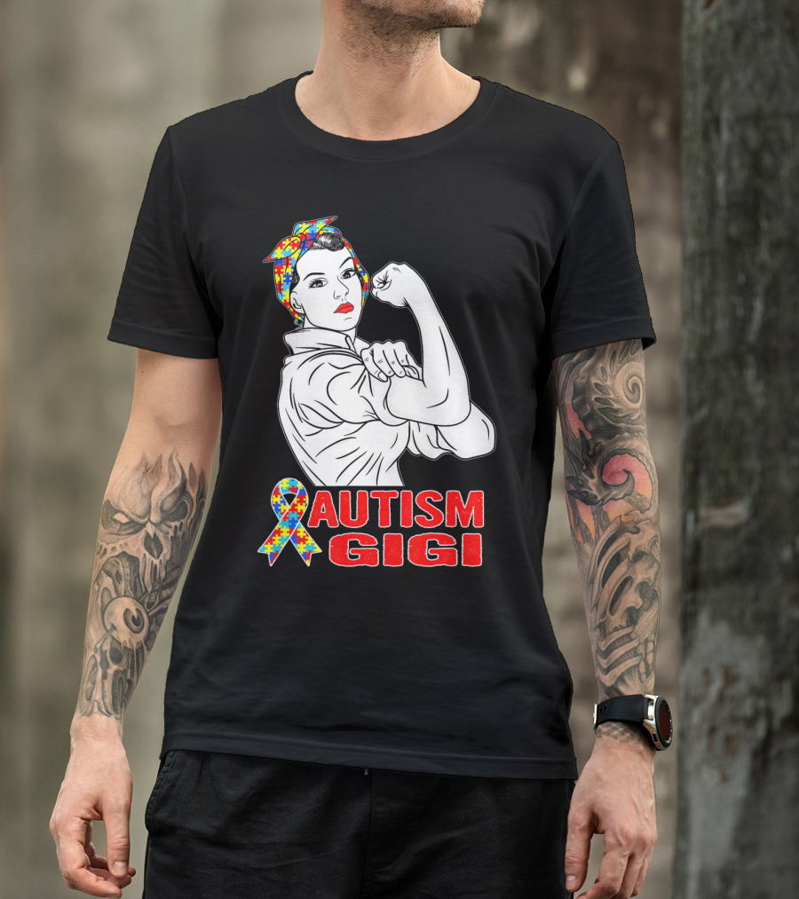 Autism Gigi Unbreakable With Puzzle T-Shirt