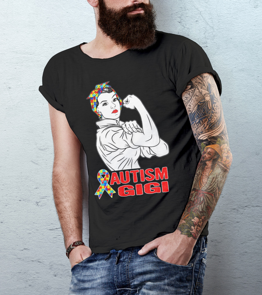 Autism Gigi Unbreakable With Puzzle T-Shirt