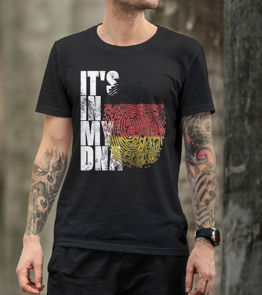 It's In My DNA German Flag Fingerprint Oktoberfest T-Shirt