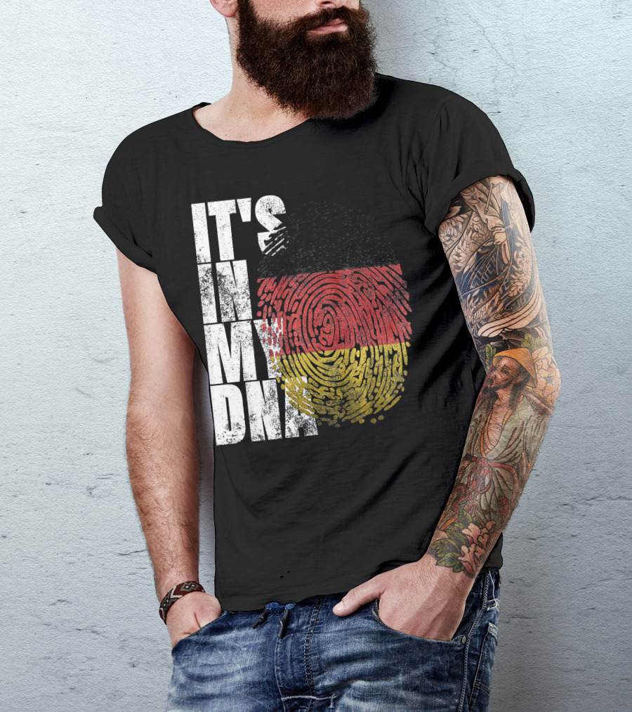 It's In My DNA German Flag Fingerprint Oktoberfest T-Shirt