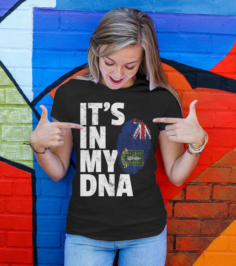 IT'S IN MY DNA British Virgin Islands Flag Fingerprint T-Shirt
