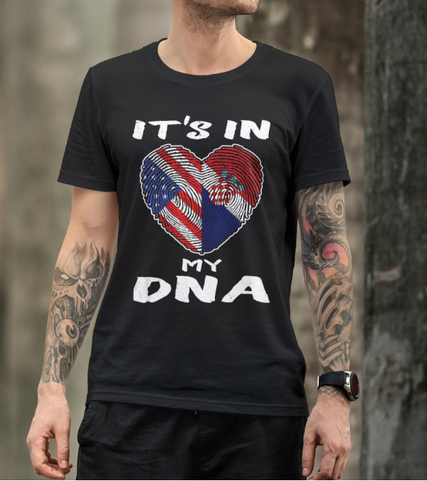 It's In My DNA Croatia Flag Heart Croatian Bira T-Shirt