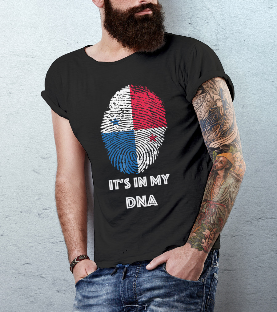 Panama Flag Fingerprint It's In My DNA T-Shirt