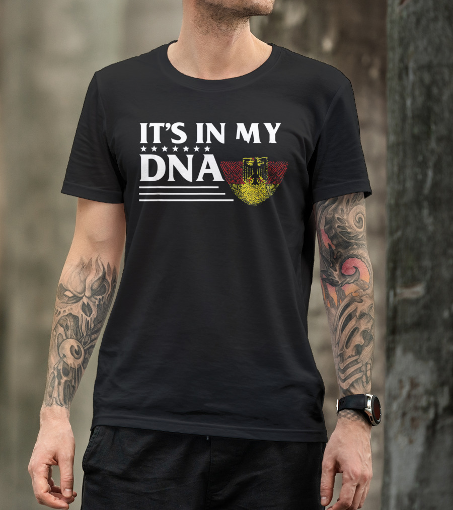 It's In My DNA German Flag Fingerprint T-Shirt