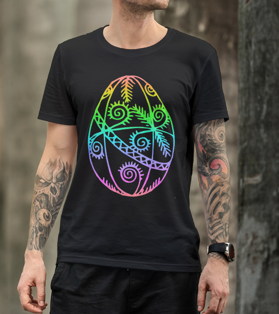 Easter Egg Rainbow Color Spiral T-Shirt