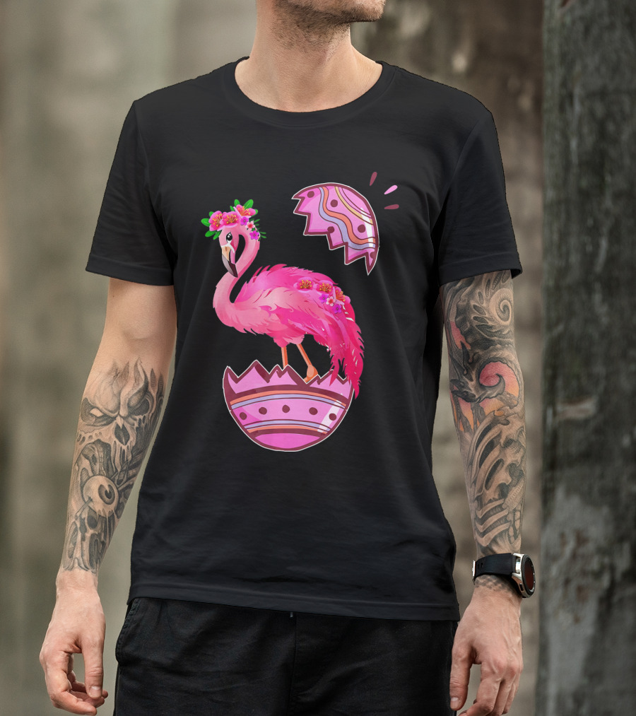 Flamingo Pink Easter Egg Delight T-Shirt