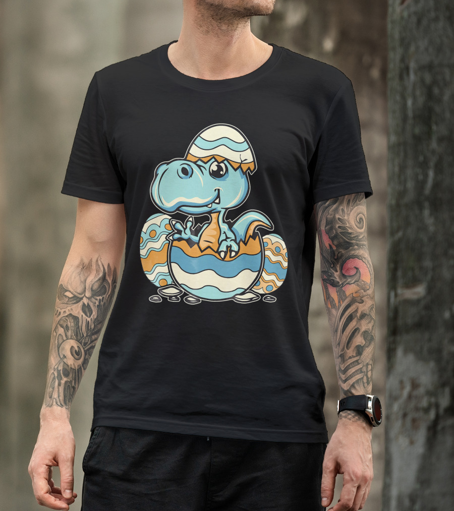 Dinosaur Hatchling In Easter Egg Delight T-Shirt