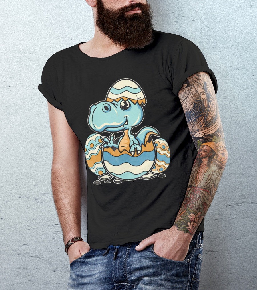 Dinosaur Hatchling In Easter Egg Delight T-Shirt