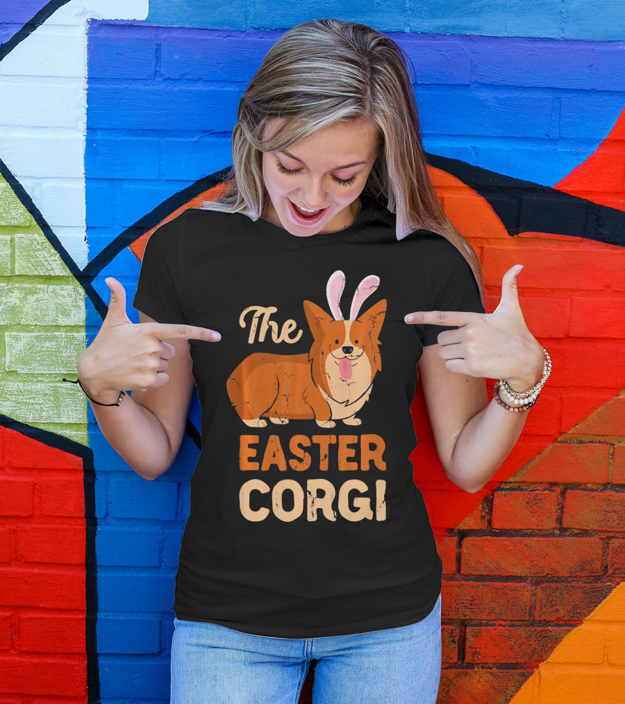 The Easter Corgi Cute Funny Dog Easter T-Shirt