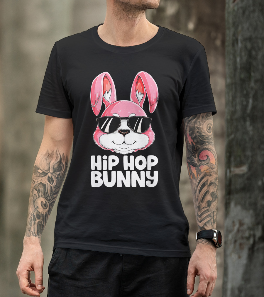 Easter Hip Hop Bunny In Sunglasses T-Shirt